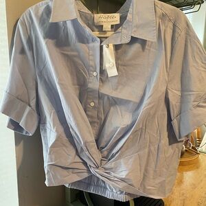 Anthropologie Light Blue Button Down Shirt